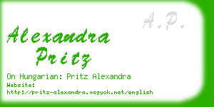 alexandra pritz business card